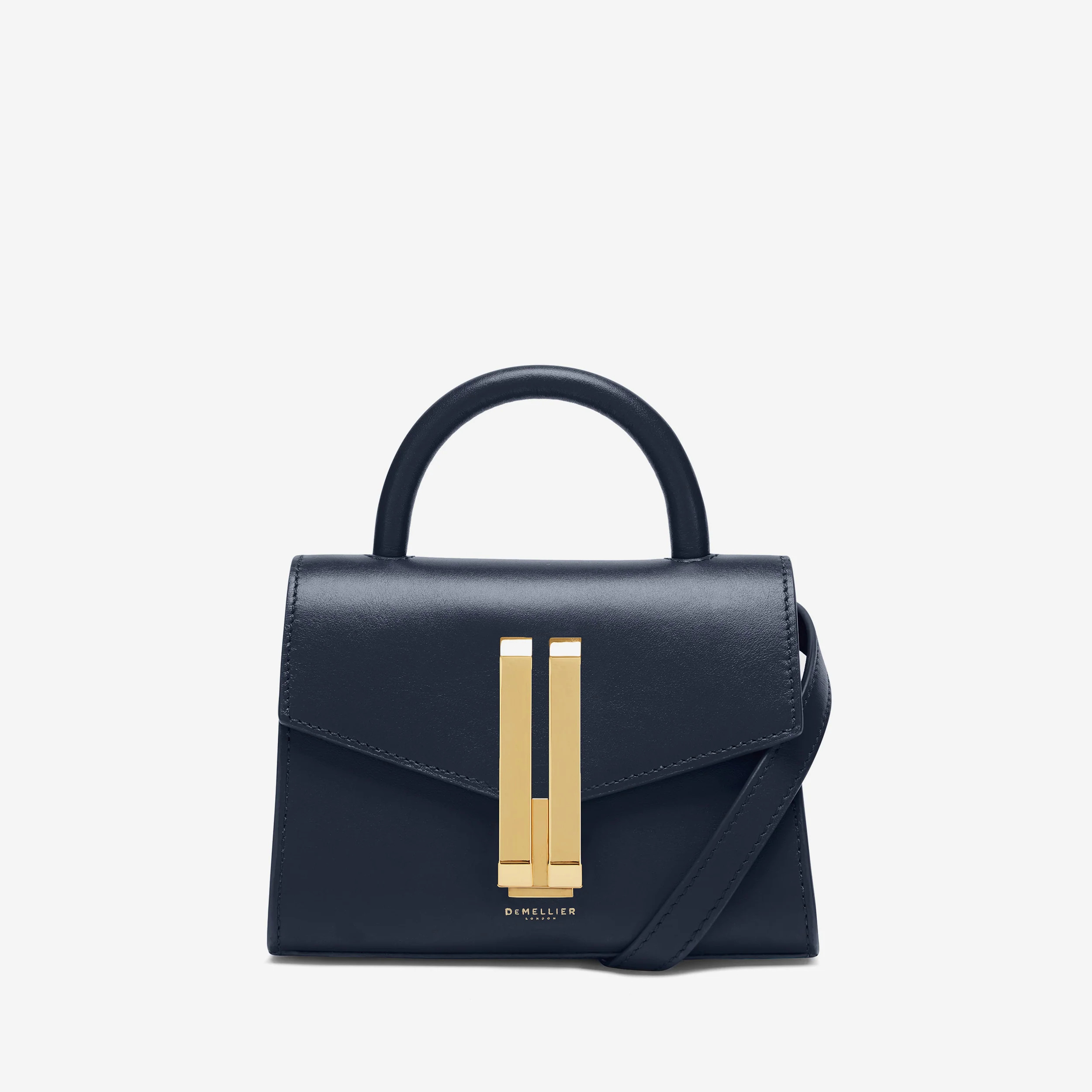 DeMellier The Nano Montreal in Navy Smooth Leather Mini & Nano bag | DeMellier
