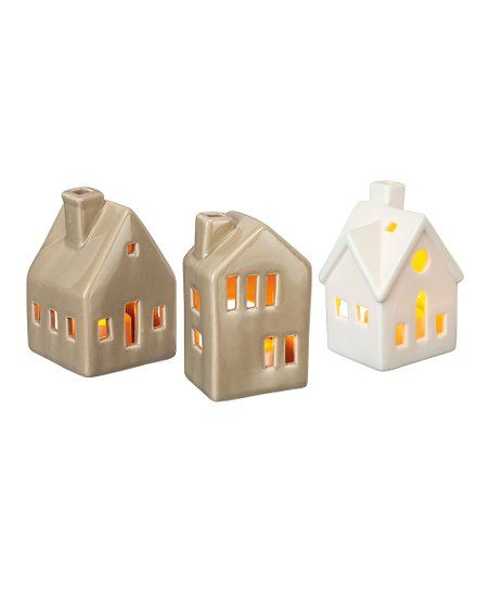 Primitives by Kathy Small Houses Candle Holder Set | Zulily