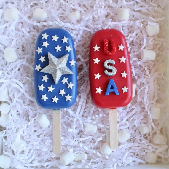 Patriotic Cakesicles 4TH of July Cakesicles Red White Blue | Etsy | Etsy (US)