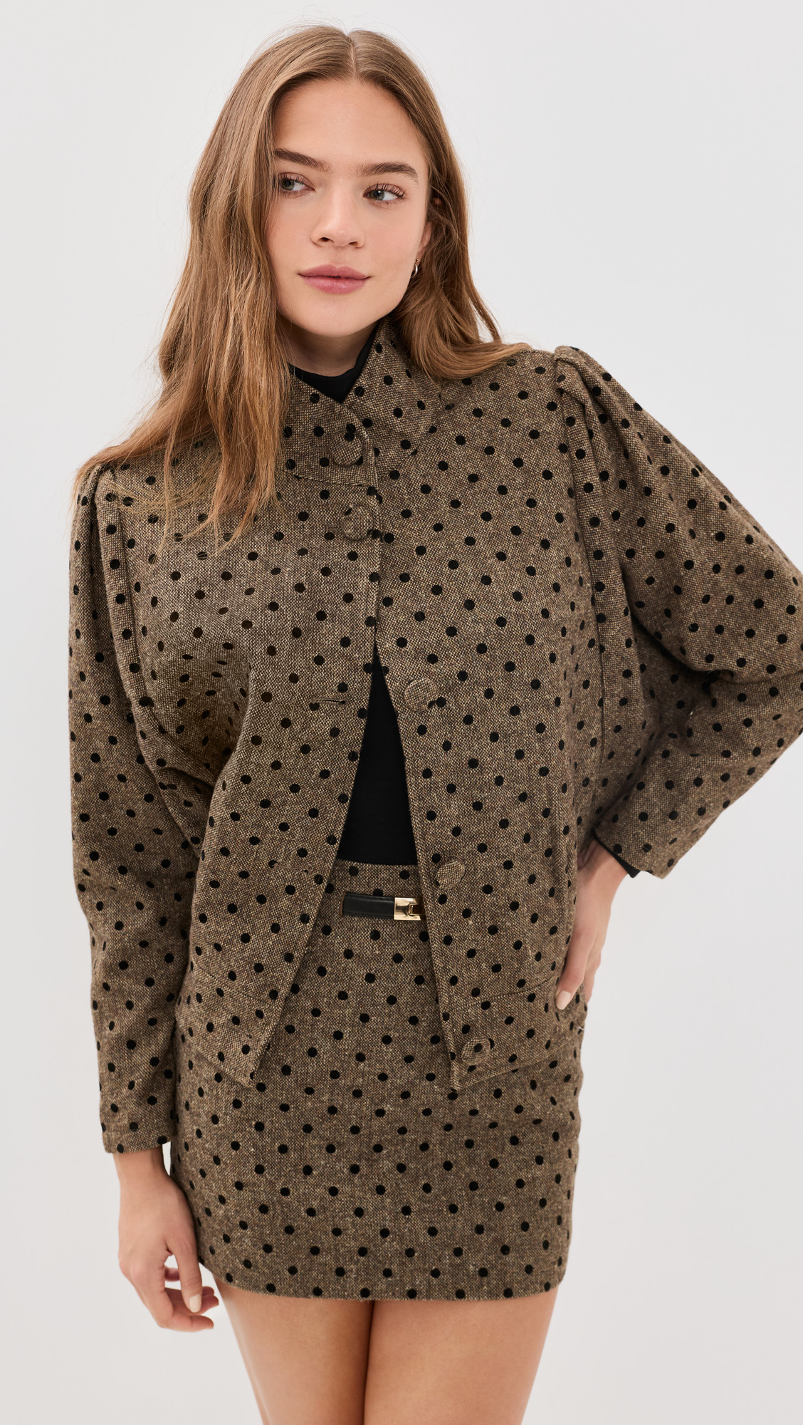 Line & Dot Millie Jacket Brown Multi L | Shopbop