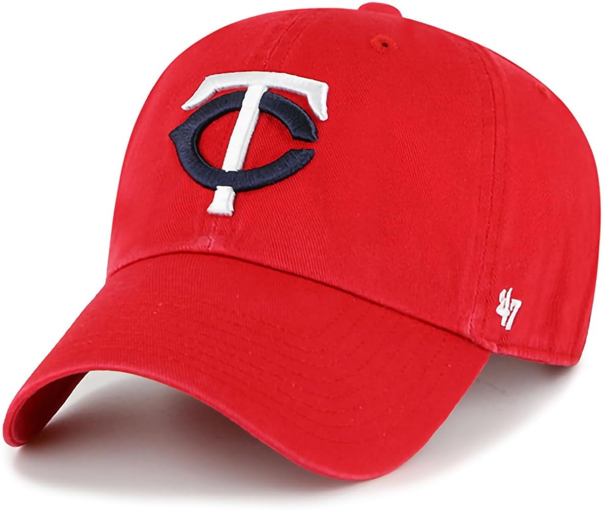 47 MLB Alternate Primary Logo Clean Up Adjustable Hat Cap, Adult One Size | Amazon (US)