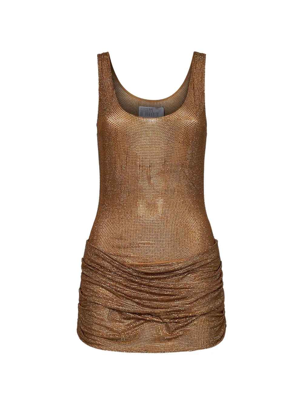 Giuseppe Di Morabito crystal-embellished draped mini dress - Gold | Farfetch Global