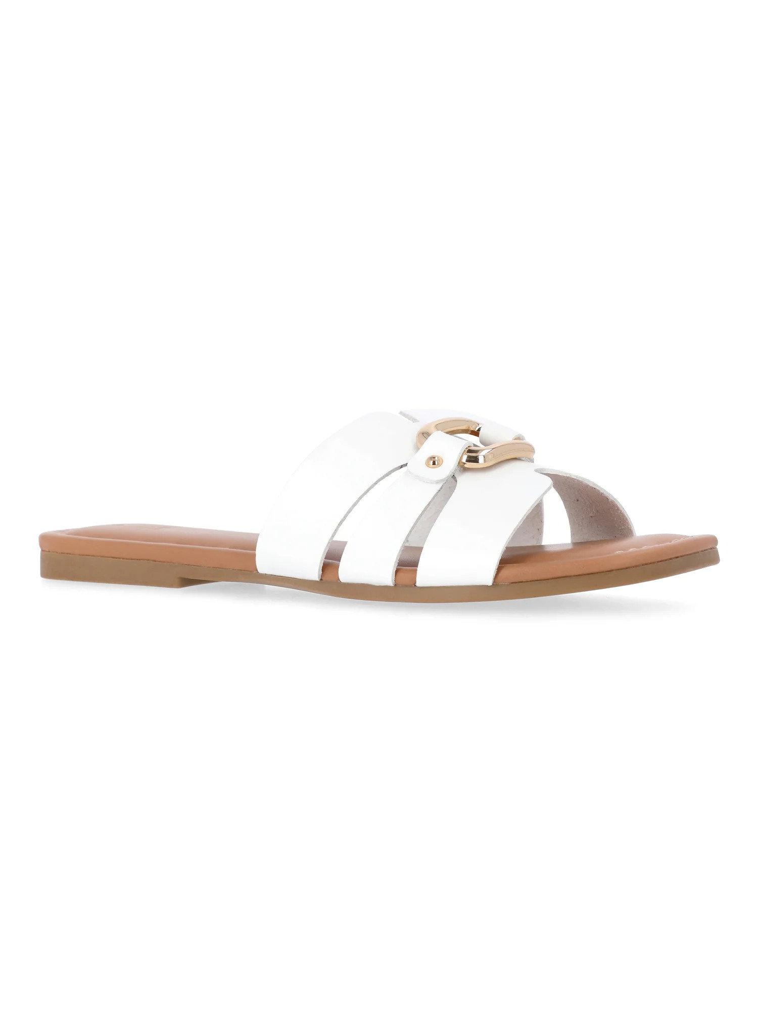 Time and Tru Women's Embellished Slide Sandals | Walmart (US)