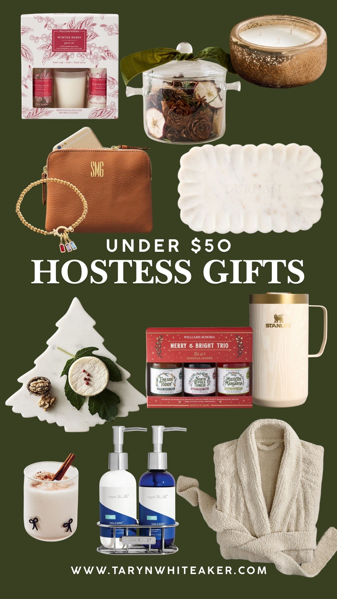 Under $50 hostess gift ideas that feel thoughtful, elevated, and easy to grab before your next holiday gathering. These are the classic, practical gifts that always get used and appreciated.
Think cozy candles, winter-scented sets, monogram accessories, cocktail mixers, luxe hand soaps, and small home accents that add a festive touch.
Great for party hosts, teachers, neighbors, gift exchanges, and last-minute gifting.
Holiday gifts under $50, affordable hostess gifts, home gifts, holiday entertaining essentials, Amazon and Target hostess ideas.


#LTKHoliday #LTKSeasonal #LTKGiftGuide