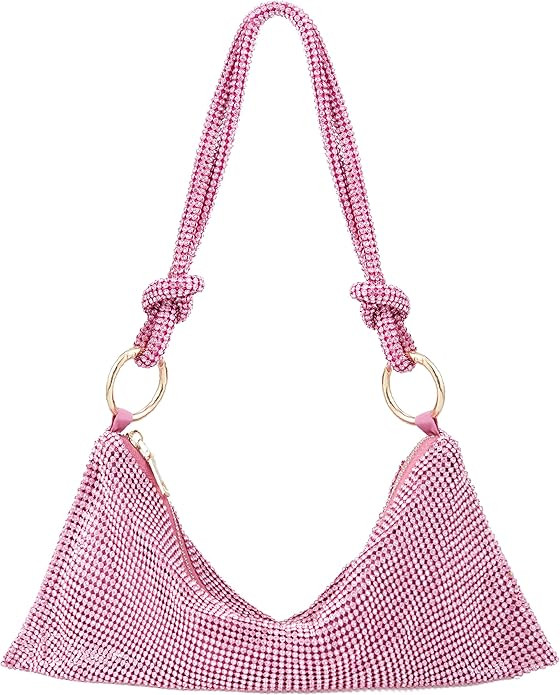 Chanrekenti Rhinestone Purse Rhinestone Evening Bag Sparkly Purse Crystal Top Handle Bag for Wome... | Amazon (US)