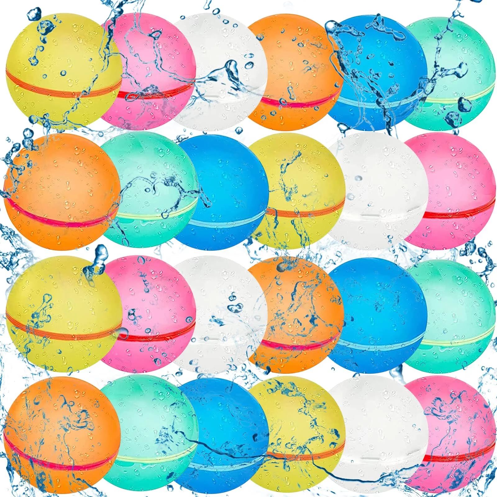Reusable water balls, Magnetic adsorption water balls for Kids Boys & Girls, Silicone magnetic ad... | Walmart (US)