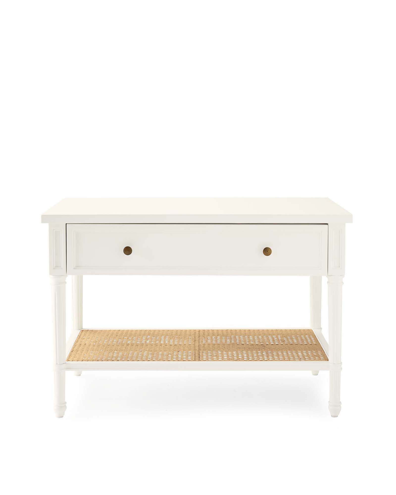 Harbour Cane Wide Nightstand | Serena and Lily