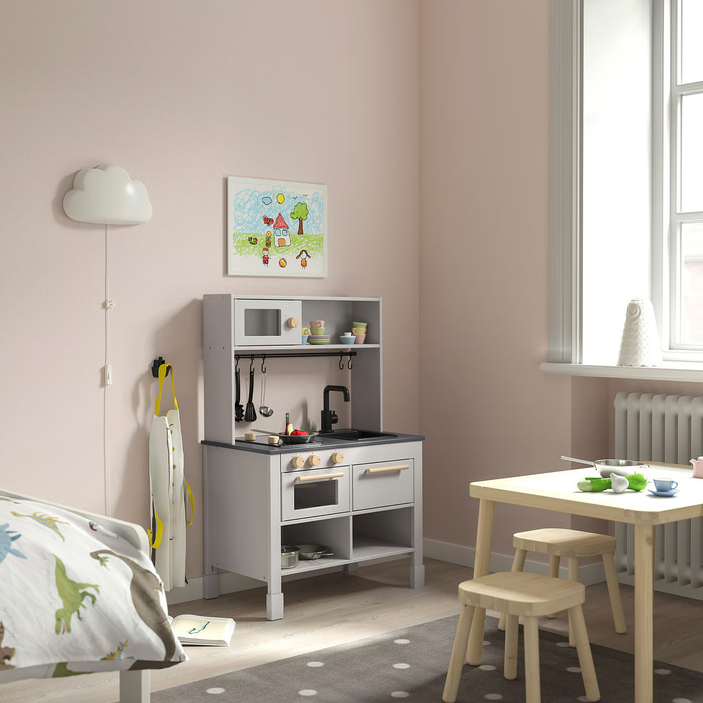 IKEA SILLTRUT kitchen for children, gray, 26 3/4x15 3/4x39 3/8 | IKEA US