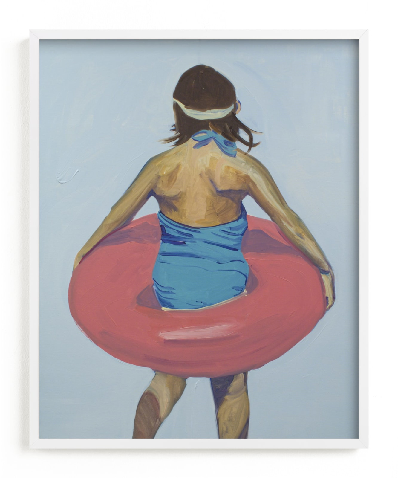 "Violet Intertube 1" - Painting Limited Edition Art Print by Annie Seaton. | Minted