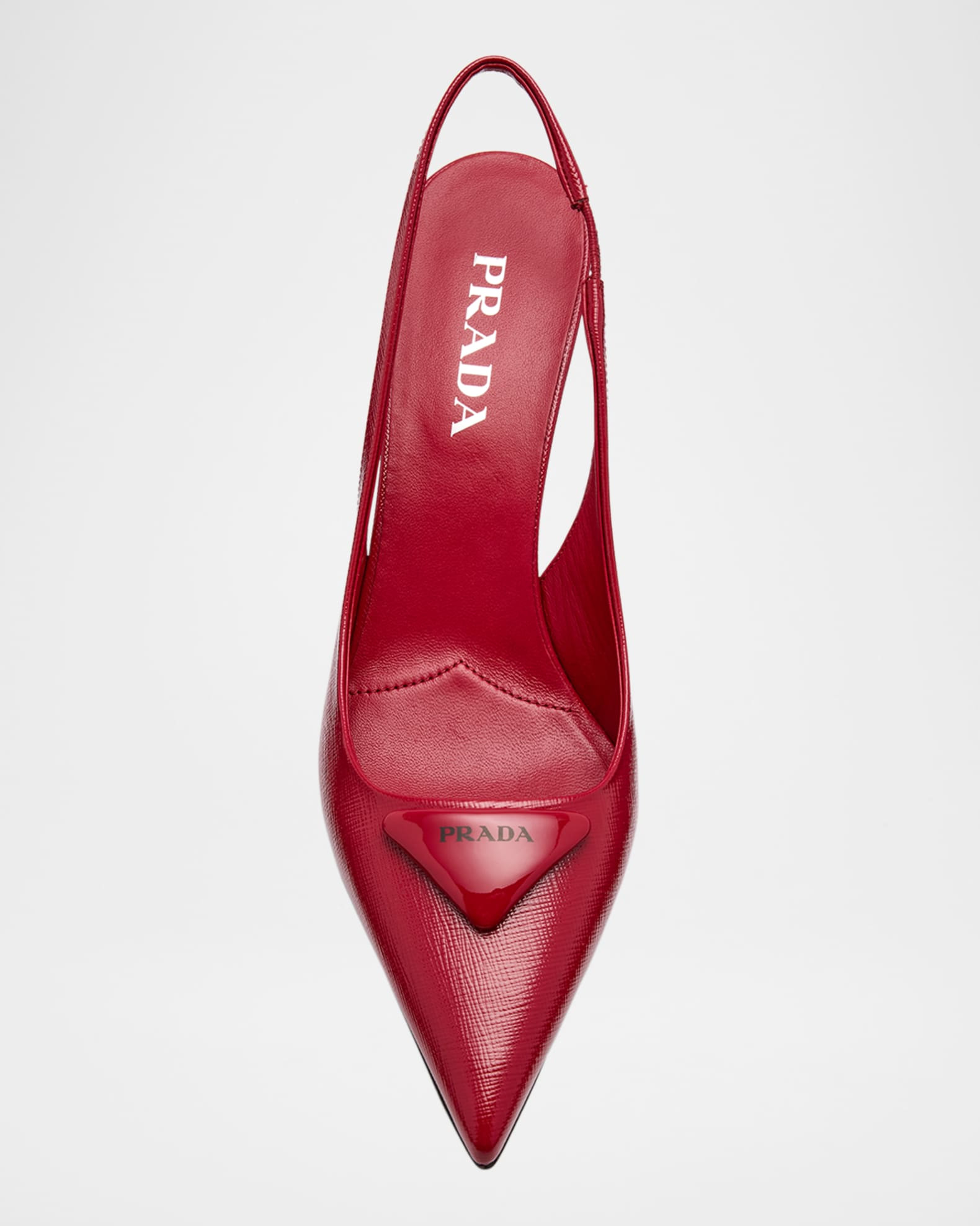 Prada Vernice Leather Slingback Pumps | Neiman Marcus
