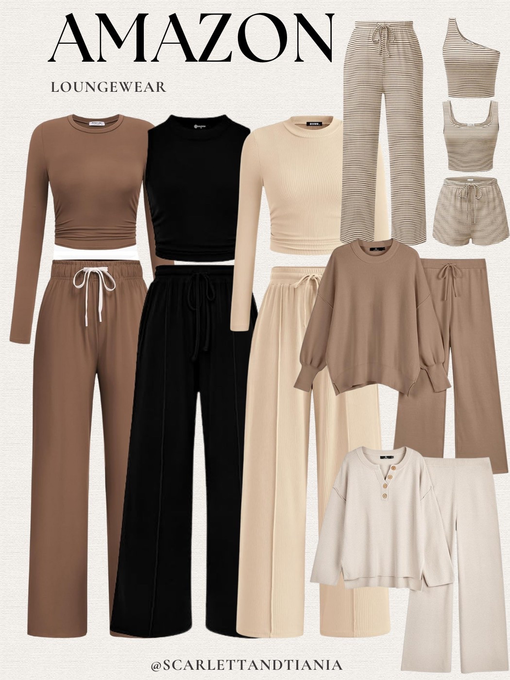 Cute Amazon Loungewear! 🤎🤍🖤

Cozy style // matching set // loungewear // wfh // pjs // Amazon fashion 

#LTKTravel #LTKFindsUnder50 #LTKStyleTip