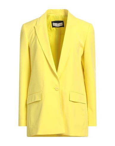 Caractère Woman Blazer Yellow Size 6 Polyester, Viscose, Elastane | YOOX (US)