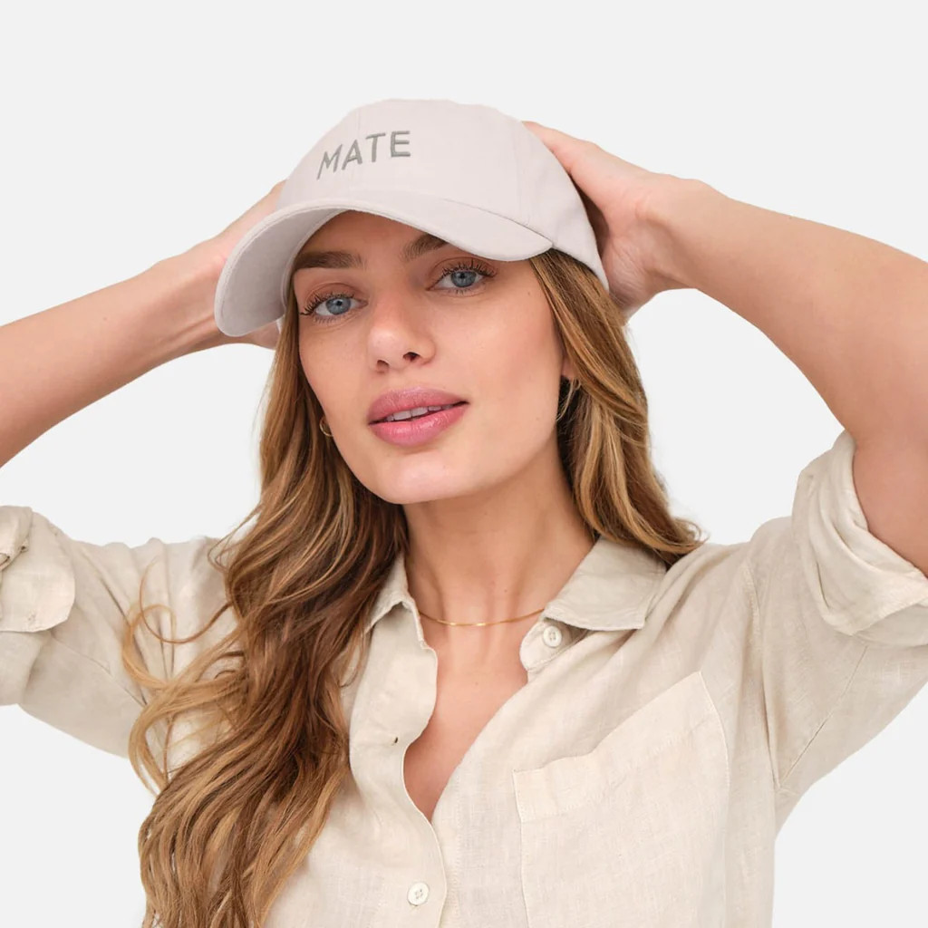 Organic Cotton Embroidered Baseball Hat | MATE The Label