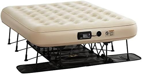 EZ Air Mattress Self-Inflating Air Bed with Built-in Frame, Pump and Wheeled Case (Queen) 1-Year ... | Amazon (US)