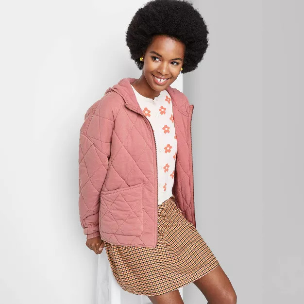 Hooded Quilted Jacket - Wild Fable™ | Target