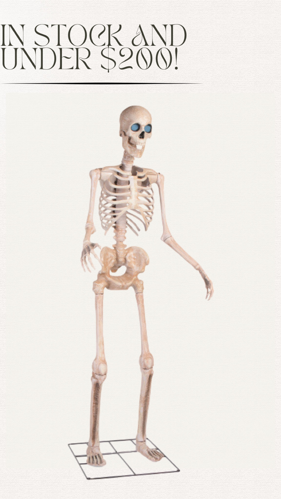 Giant skeleton for Halloween! Outdoor decor! Under $200!!!!



#LTKHalloween #LTKHome #LTKStyleTip