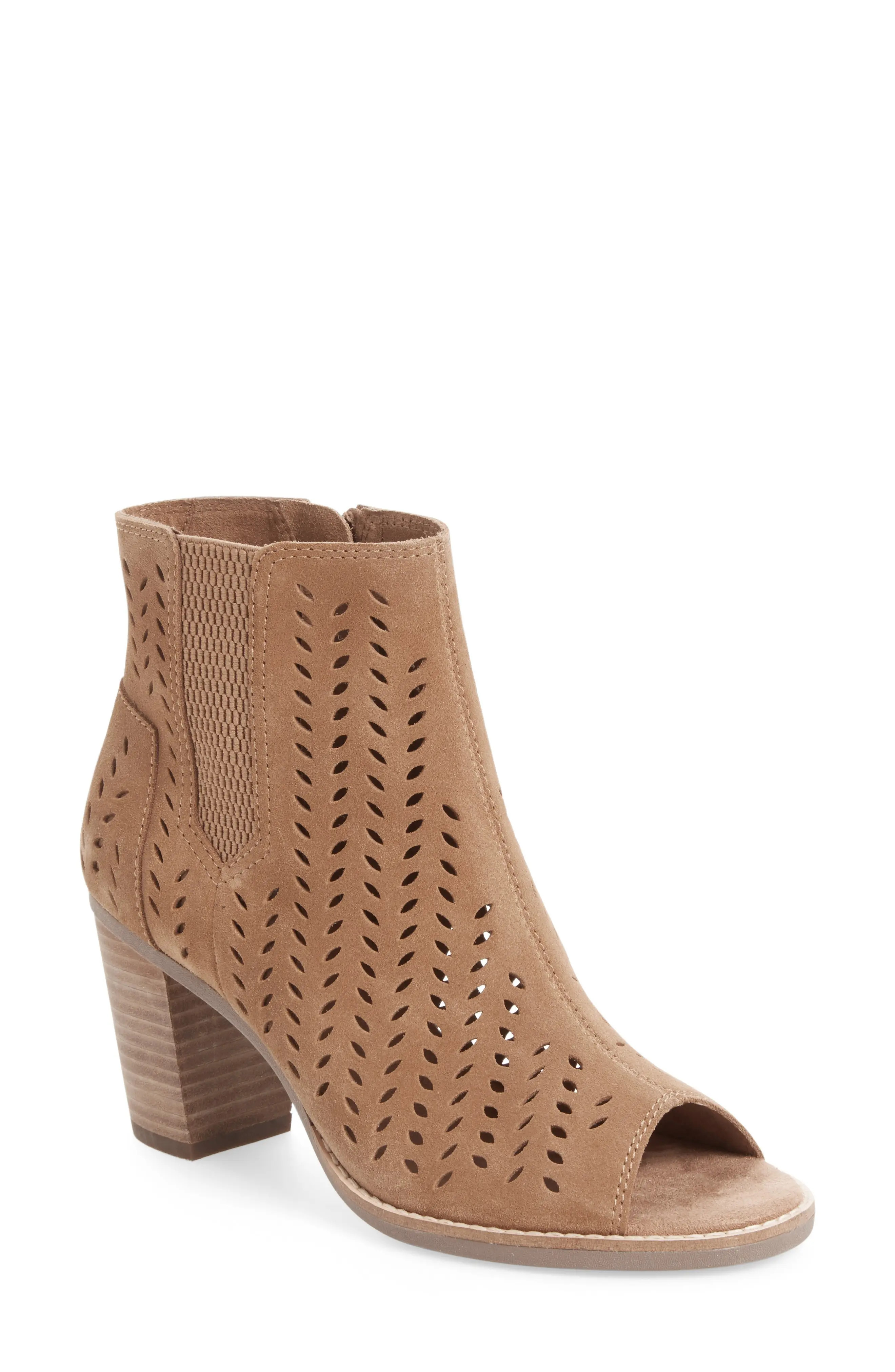 Majorca Perforated Suede Bootie | Nordstrom