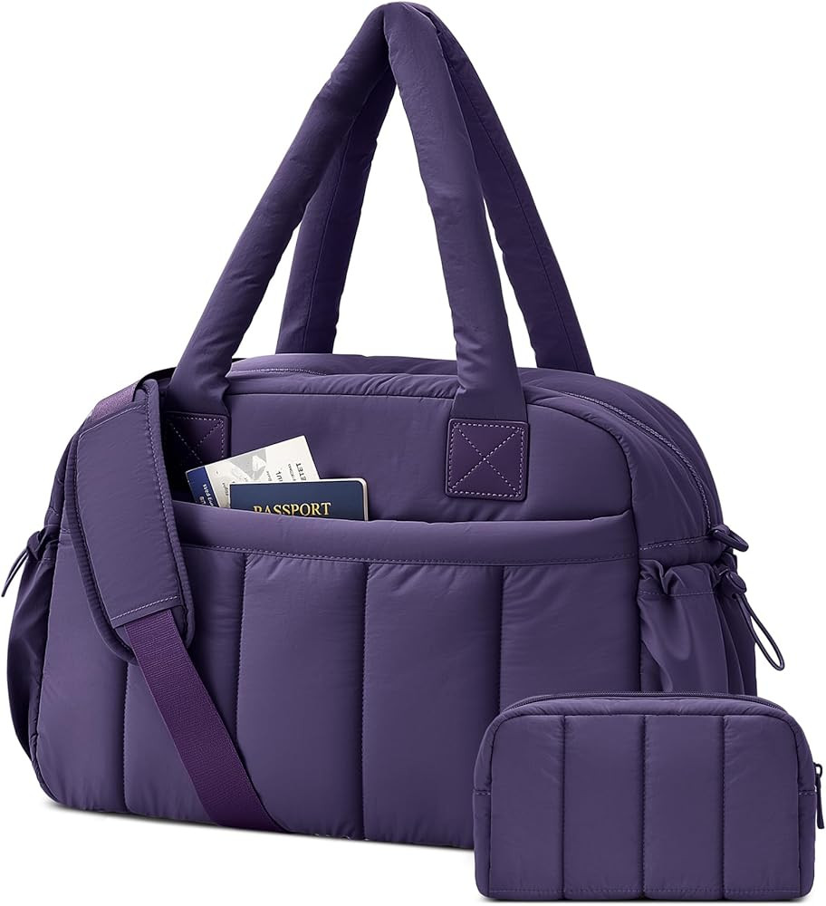 oscaurt Gym Bag for Women Lightweight Duffle Bag for Travel with Toiletry Pouch Water Resistant C... | Amazon (US)