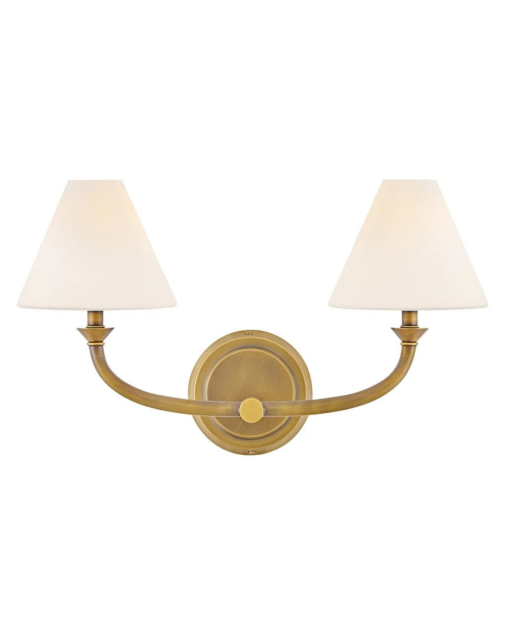 Greta LED Vanity Heritage Brass | Lighting Design