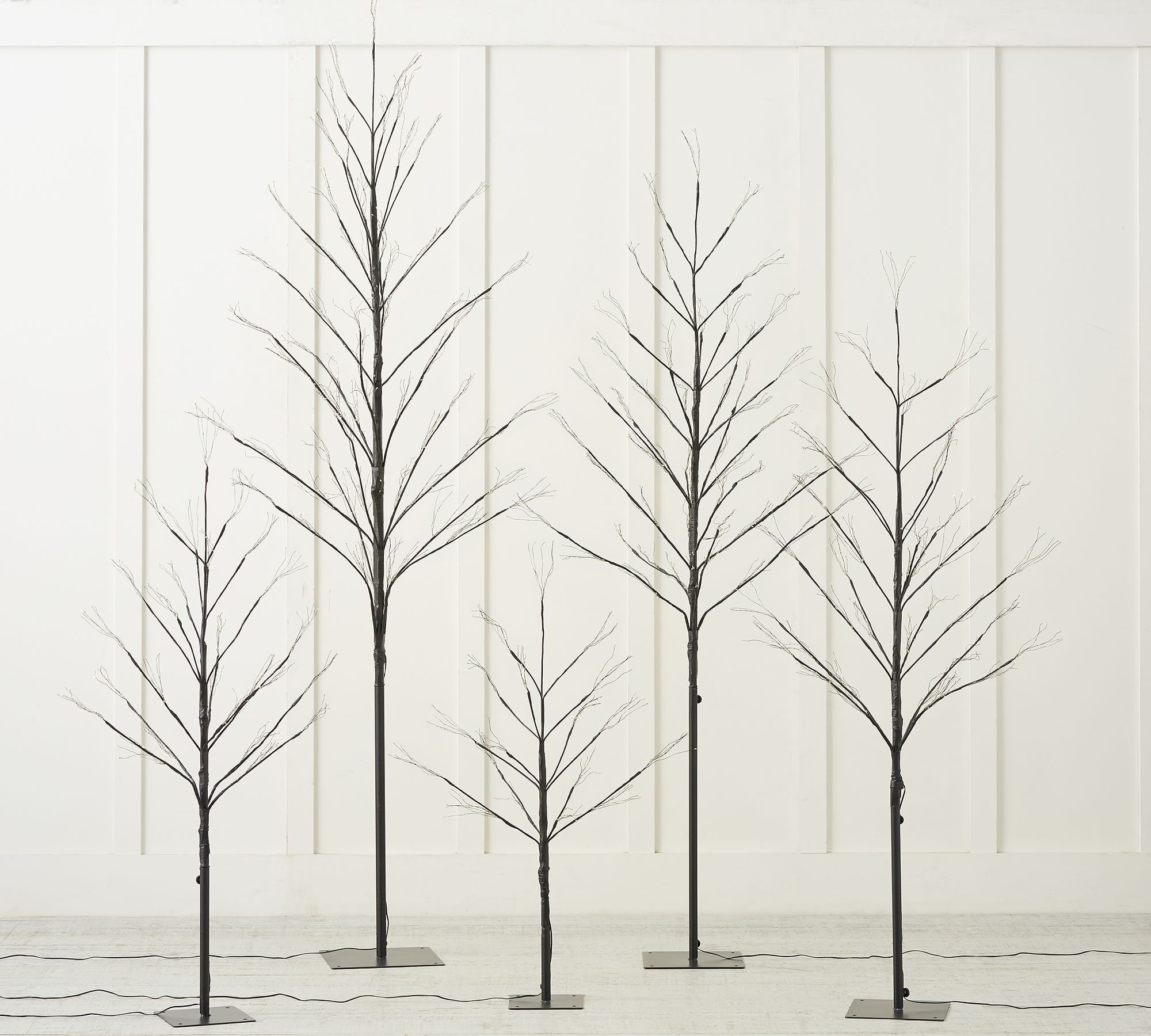 Halloween Black Fairy Lit LED Tree | Pottery Barn (US)