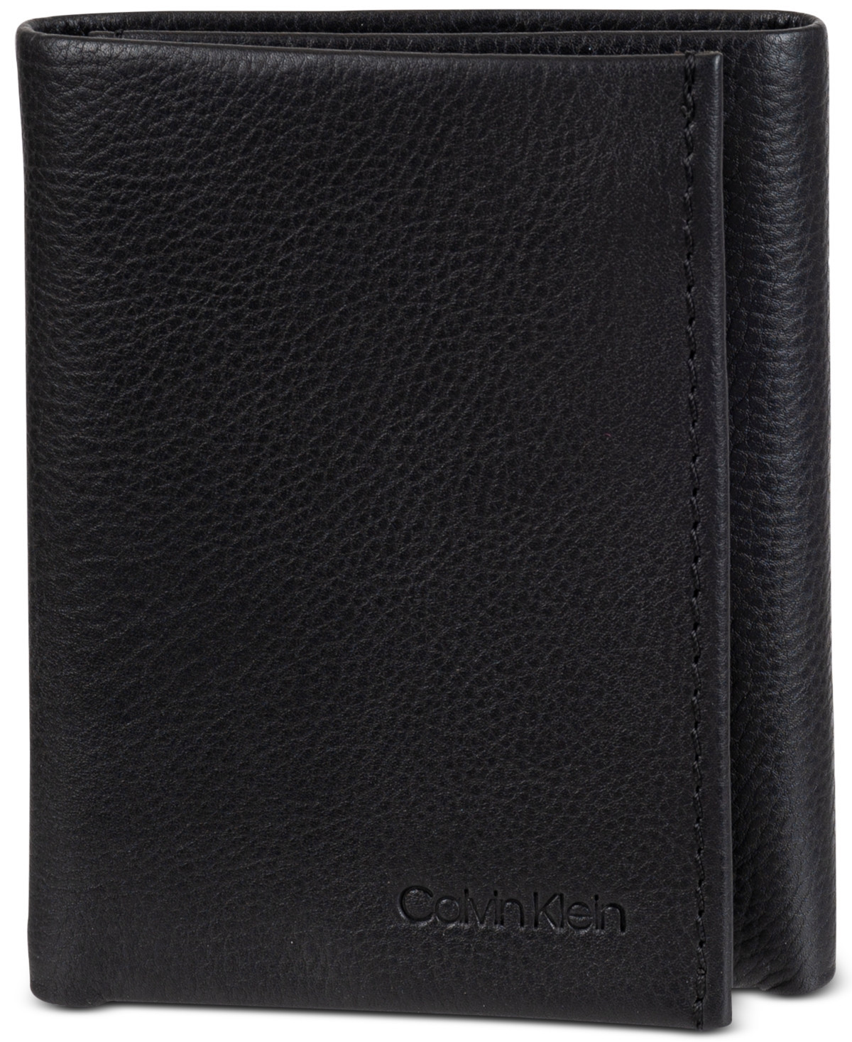 Calvin Klein Men's Soft Milled Trifold Wallet - Black | Macy's
