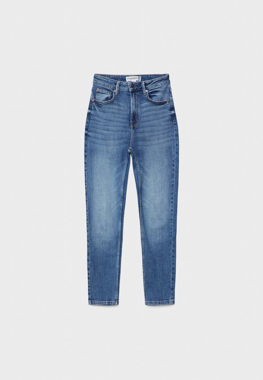 1465 Slim-fit mom jeans | Stradivarius (UK)