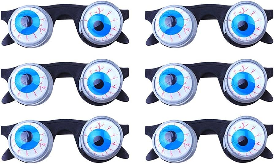 STOBOK Scary Disguise Eyeball Glasses Funny Spring Eyeball Glasses for Halloween Costume Party,Pa... | Amazon (US)