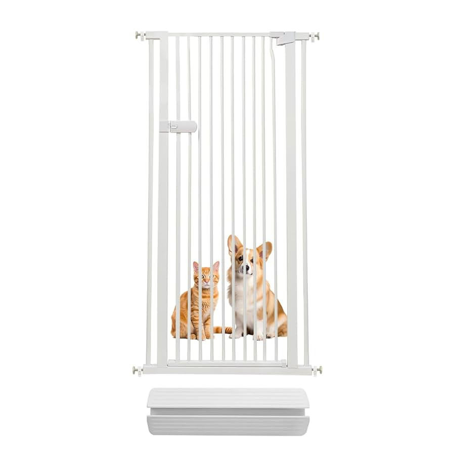 Lumizone Extra Tall Cat Gate 61.02" High Pressure Mounted Extra Wide 2025 New (17 Sizes) 1.37" Ga... | Amazon (US)