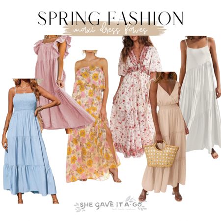 spring fashion// spring dresses// spring maxi dresses

#LTKbeauty #LTKwedding #LTKworkwear