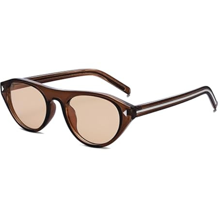 VANLINKER Retro Small Oval Sunglasses for Women Men Trendy Narrow Round Cateye Shades VL9915 | Amazon (US)