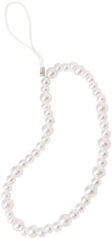 Beaded Phone Charm Lanyard Strap Girly Style Fixed Beads Pearl Lanyards | Amazon (US)