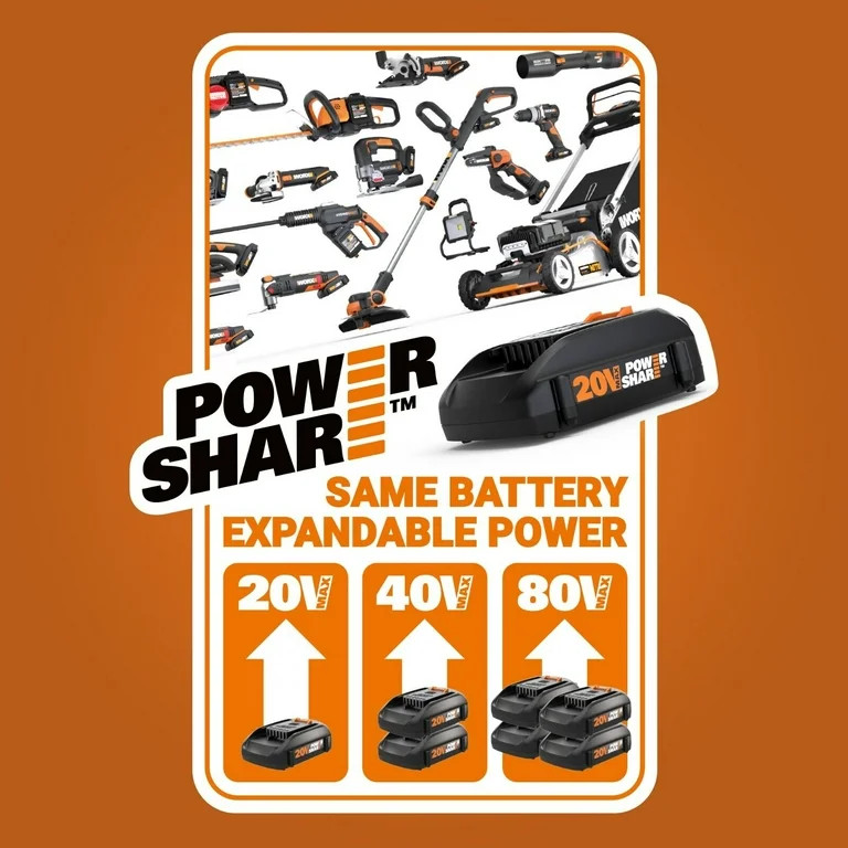 Worx WX094L.9 20V Power Share Cordless Shop Blower (No Battery and Charger Included - Tool Only) | Walmart (US)