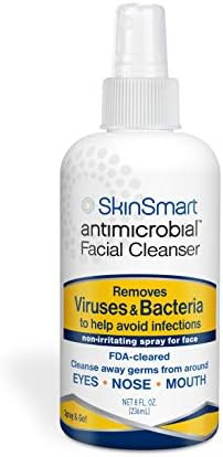 SkinSmart Antimicrobial Facial Cleanser Spray to Remove Viruses and Bacteria Around Eyes, Nose an... | Amazon (US)