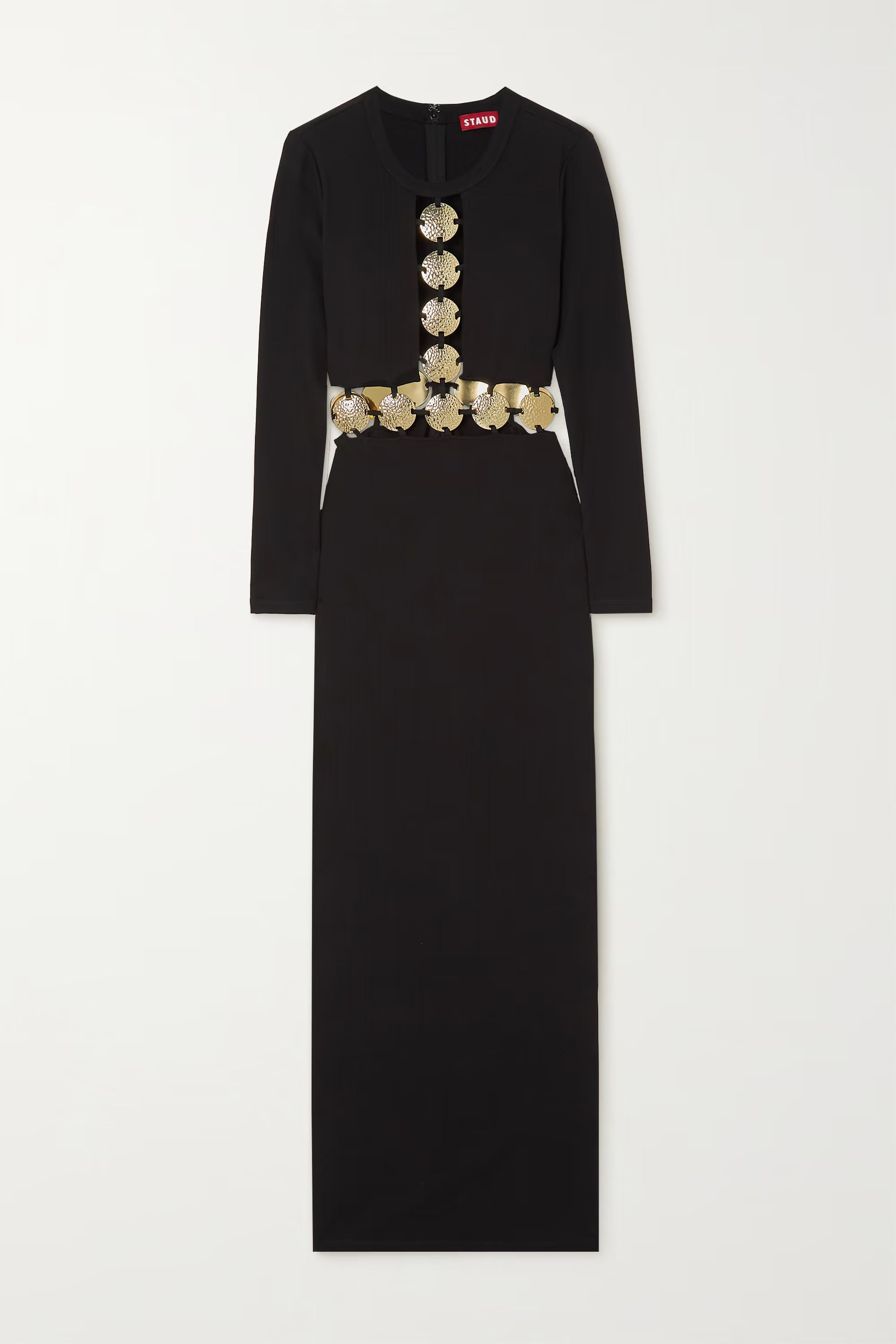 Delphine cutout embellished stretch-ponte maxi dress | NET-A-PORTER (US)