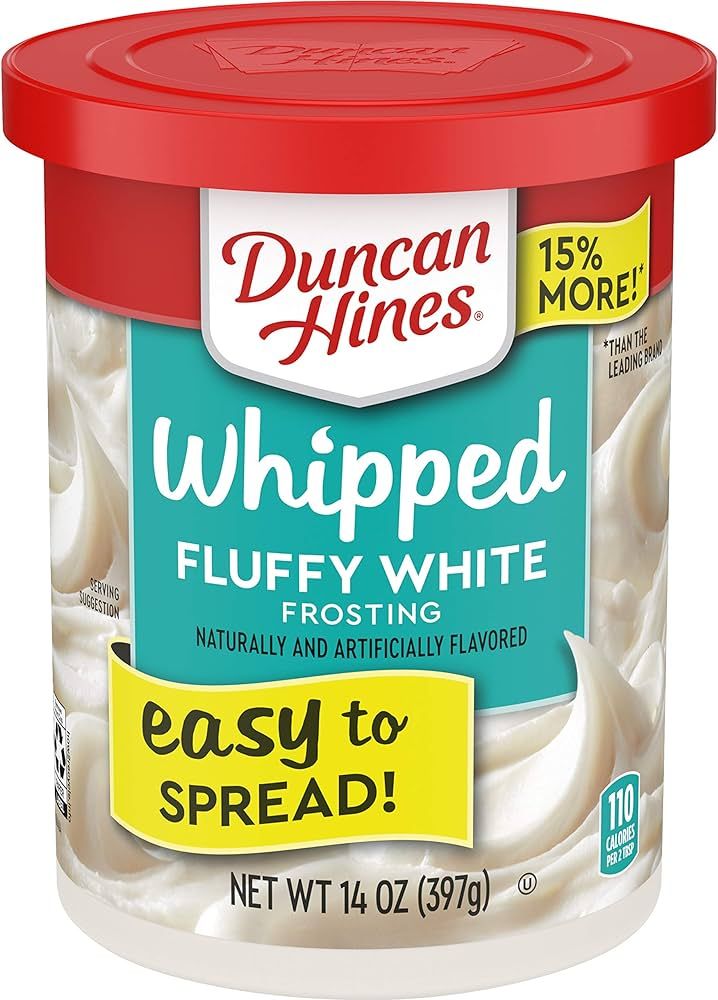 Duncan Hines Fluffy White Whipped Frosting, 14 Oz | Amazon (US)