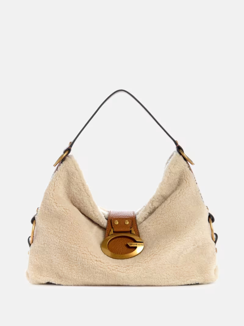 Camden Shearling Shoulder Bag | Guess US | Guess (US)