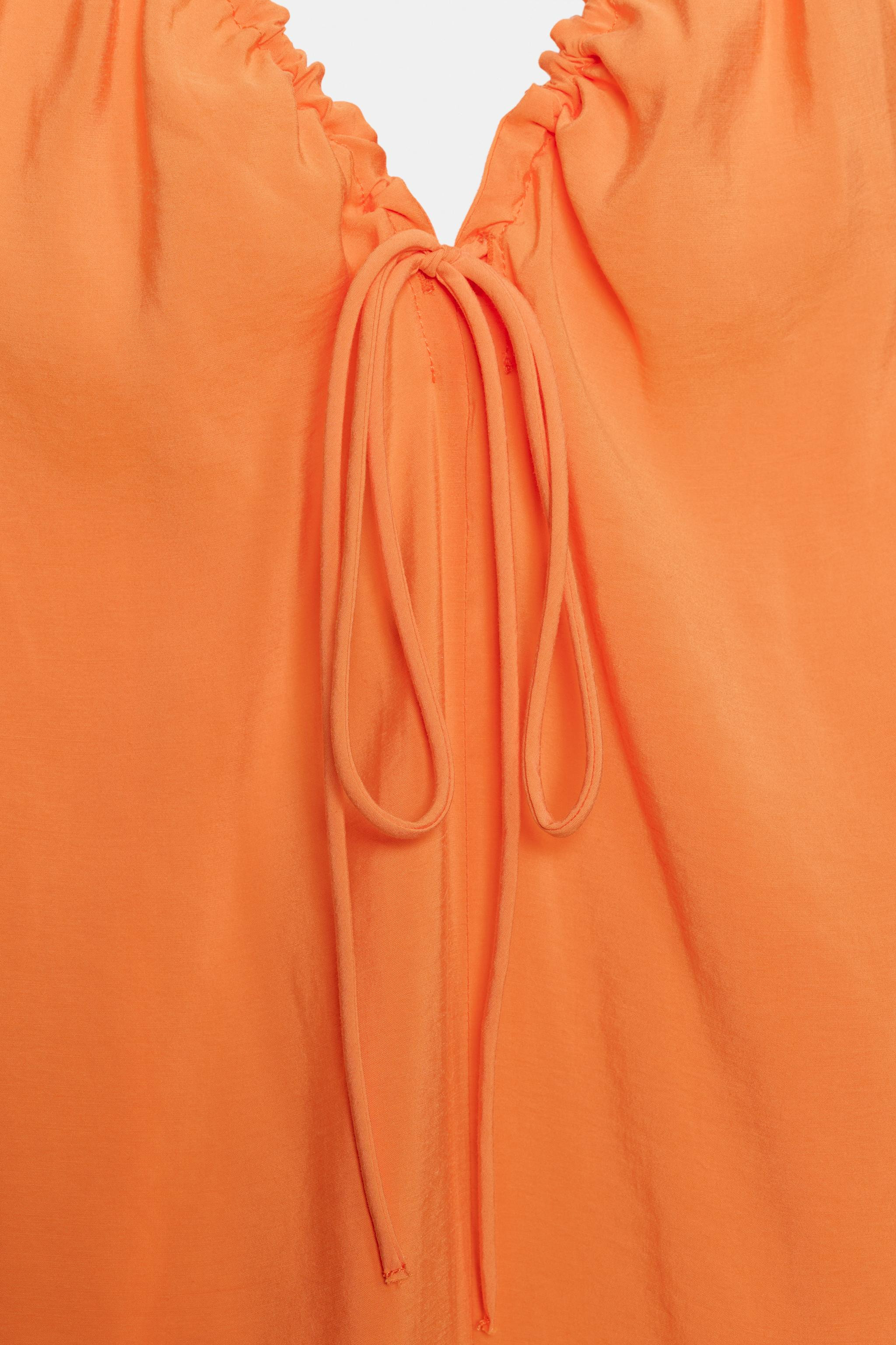 FLOWING MIDI DRESS WITH TIE | Zara US