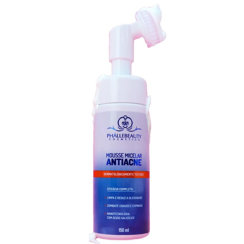 Mousse Micelar Espuma de Limpeza Facial Antiacne Phállebeauty 150ml | Beleza Na Web (BR)