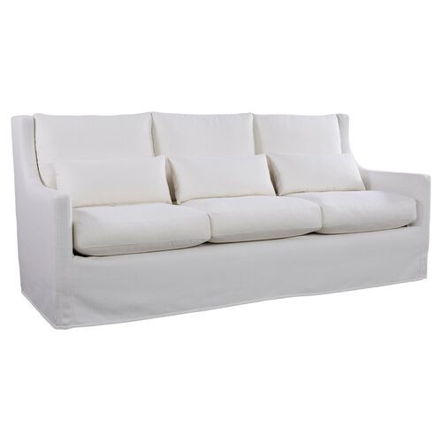Sloane Sofa, White Crypton | One Kings Lane