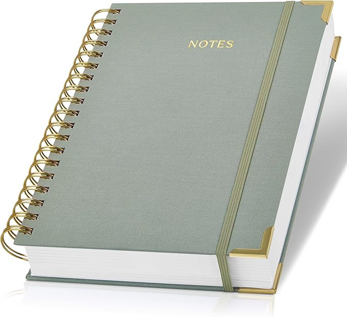 Aesthetic Thick Spiral Notebook Journal For Women in B5 Format - Modern Linen Hardcover College R... | Amazon (CA)