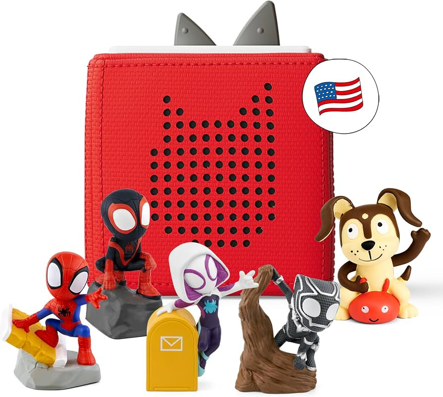 Toniebox 1 Spidey & Friends Bundle with Spider-Man, Ghost Spider, Spin, and Black Panther - Red [... | Amazon (US)