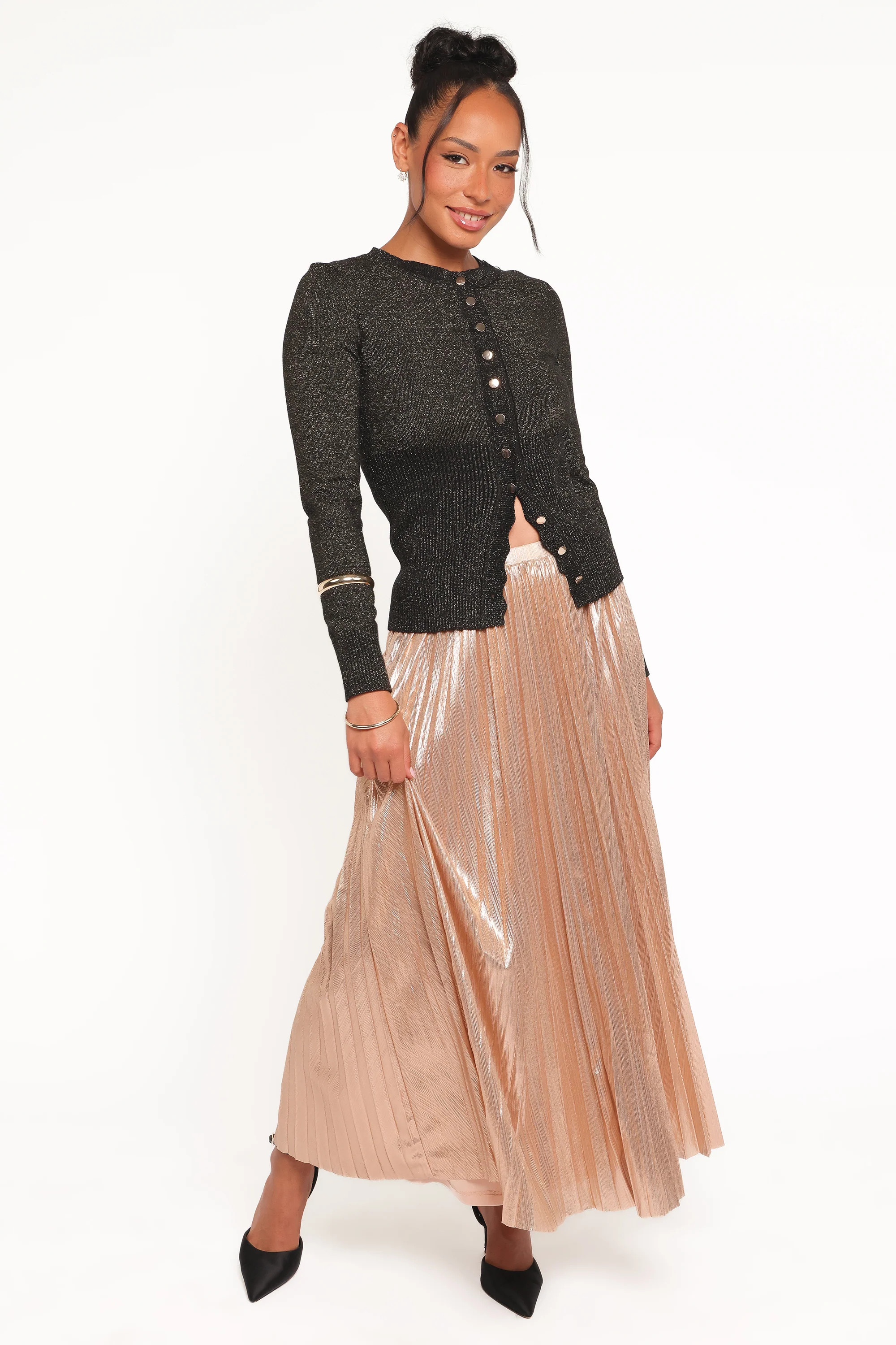 Bethy Maxi Skirt - Gold | Petal & Pup (US)