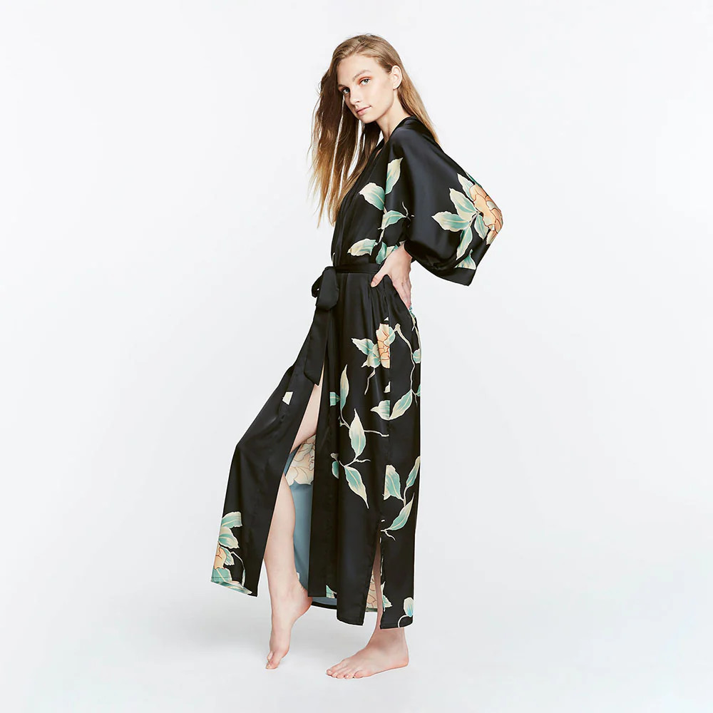 Aimi Long Kimono Robe | KIM+ONO