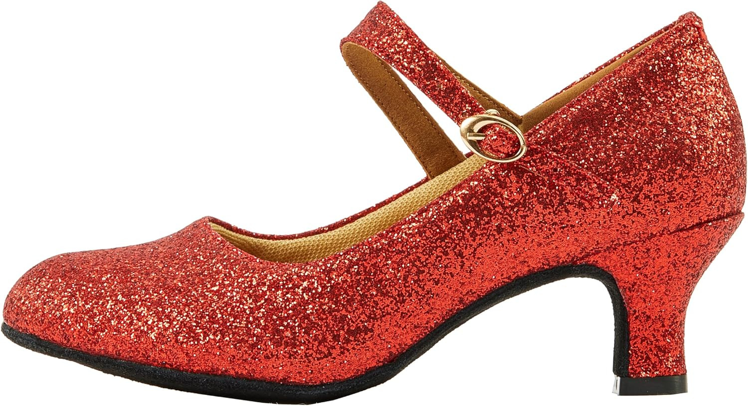 missfiona Women's Glitter Latin Ballroom Dance Shoes | Amazon (US)