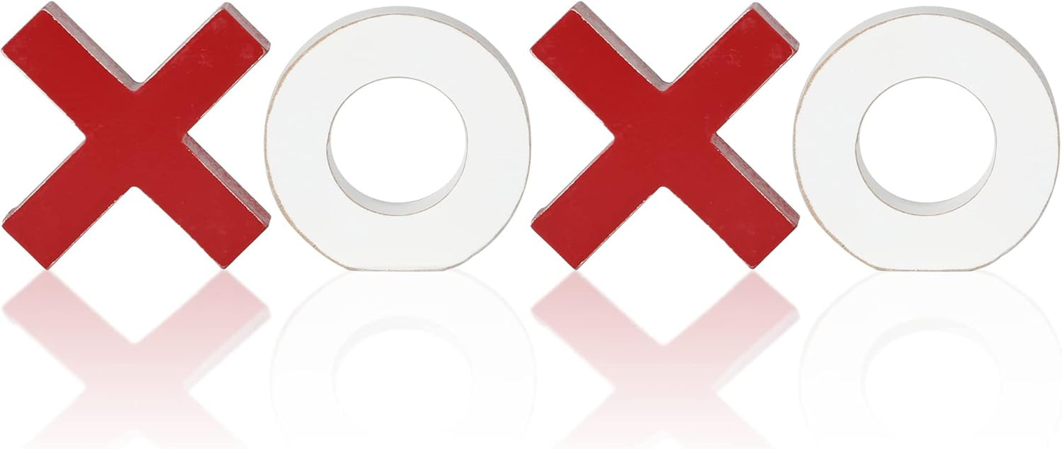 XOXO Valentine's Day Tier Tray Decor XOXO Wooden Sign Romantic Table Centerpiece Valentine's Day ... | Amazon (CA)