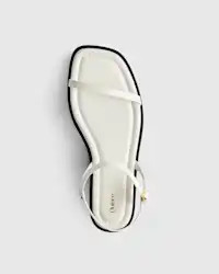 Italian Leather Ankle Strap Flat Sandal | Quince