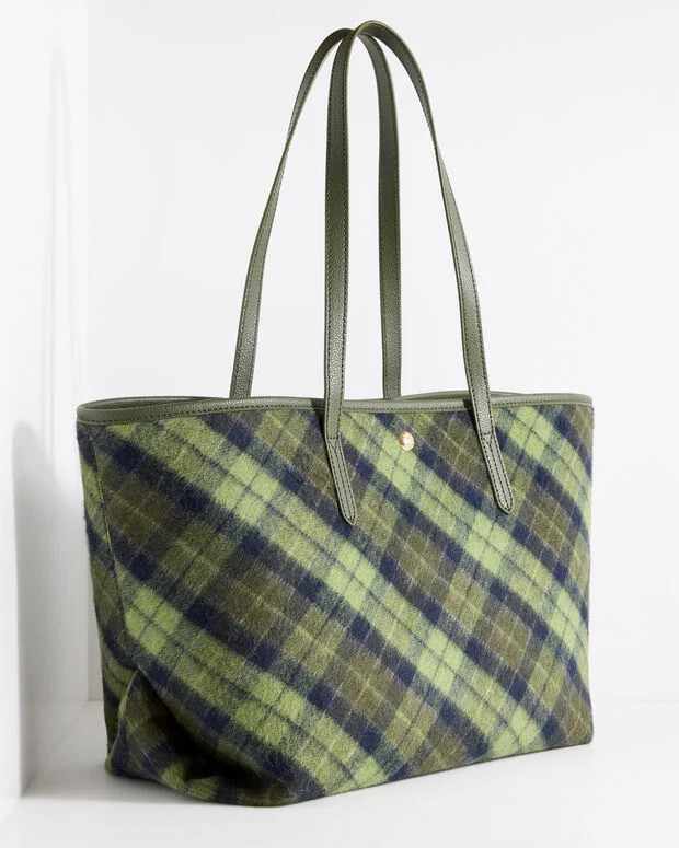 Harper Hunting Plaid Tote | Talbots