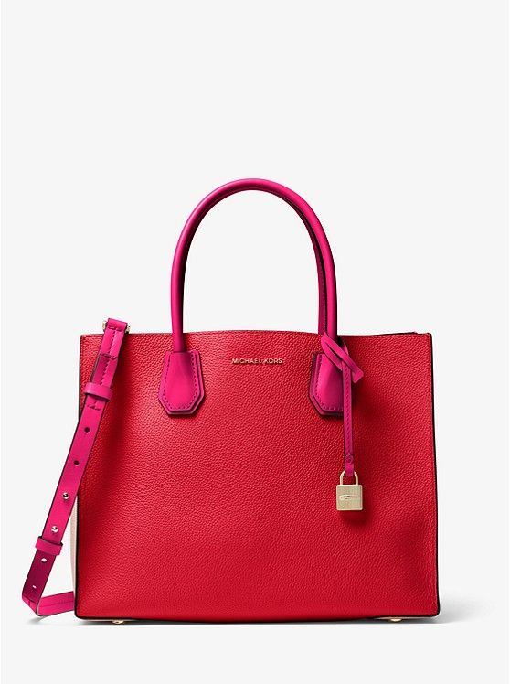 Mercer Large Color-Block Leather Tote | Michael Kors US