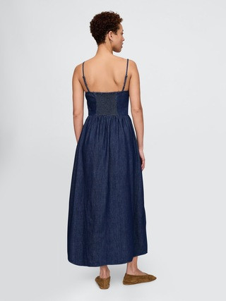 Denim Drop-Waist Maxi Dress | Gap (US)