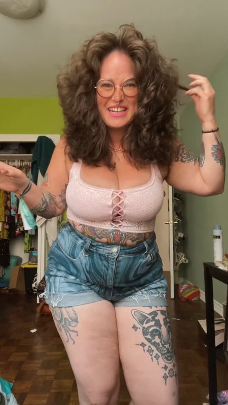 i didn’t like the fluffy hair on me then but maybe i like it now?? 

shorts are from hollister but i don’t think they have them anymore 

lipstick is from black moon cosmetics

#LTKStyleTip #LTKSummerSales #LTKMidsize